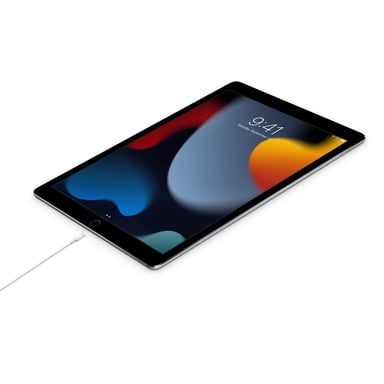 Câble Lightning branché sur un iPad