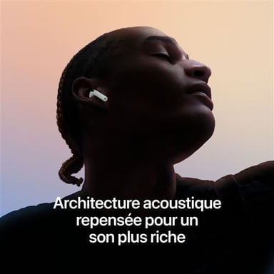 AirPods 5 portés, architecture acoustique repensée